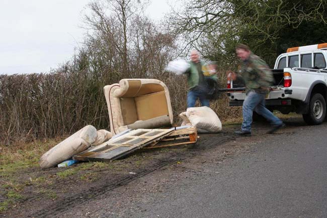 Don't encourage fly-tippers. Stay legal!